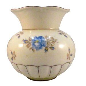 Vintage Floral Porcelain Vase signed Felda Rhon